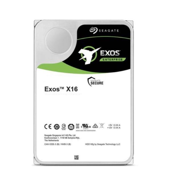 Dysk SEAGATE EXOS™ Enterprise X16 ST14000NM001G 14TB 3.5” 7200 256MB 512E SATA III