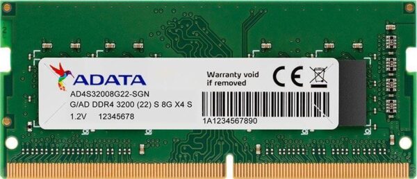Pamięć SODIMM DDR4 ADATA Premier 8GB (1x8GB) 3200MHz CL22 1