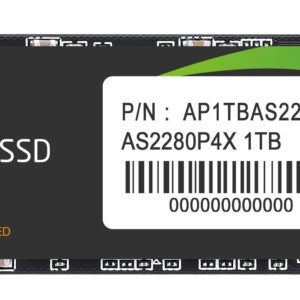 Dysk SSD Apacer AS2280P4X 1TB M.2 PCIe NVMe Gen3 x4 2280 (2100/1700 MB/s)