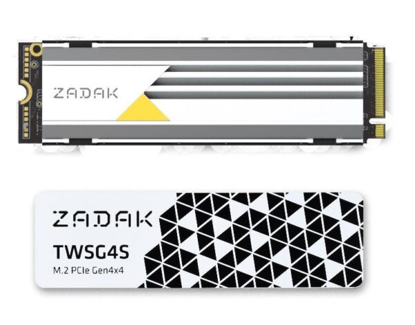 Dysk SSD Apacer ZADAK TWSG4S 512GB M.2 PCIe NVMe Gen4 x4 2280 (7000/3800 MB/s) 3D NAND