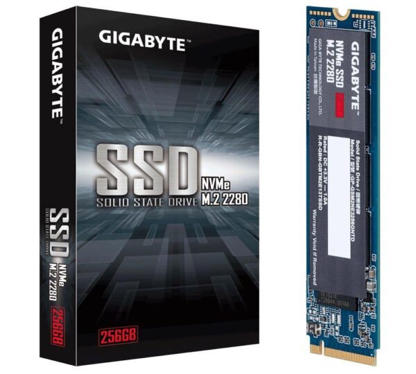 Dysk SSD Gigabyte 256GB M.2 2280 PCIe 3.0 x4 NVMe (1700/1100 MB/s)