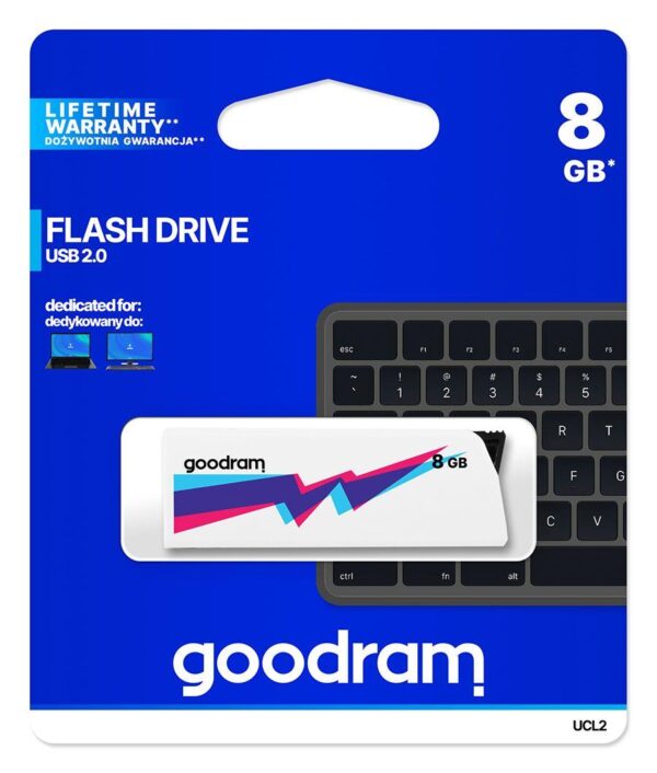 Pendrive GOODRAM UCL2 8GB USB 2.0 White
