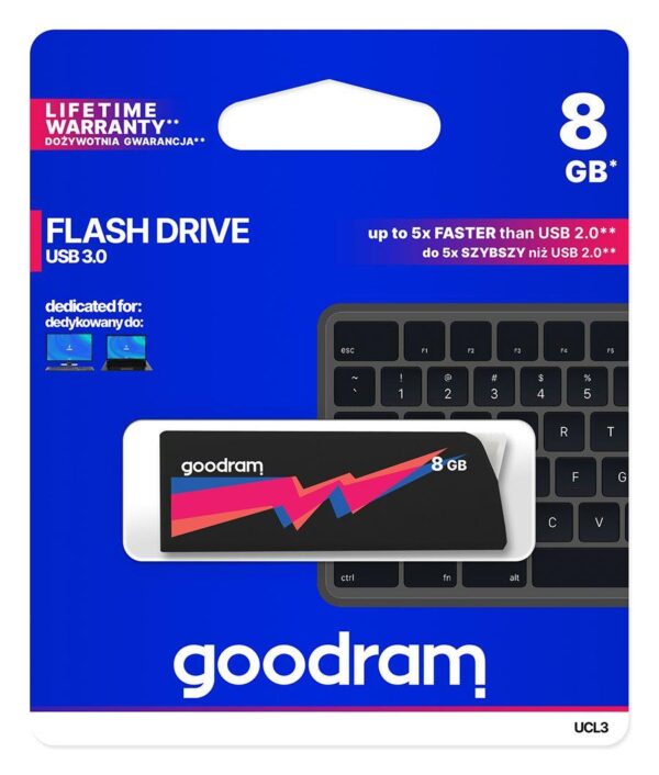 Pendrive GOODRAM UCL3 8GB USB 3.0 Black
