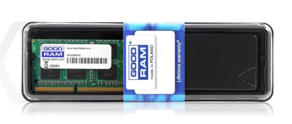 Pamięć SODIMM DDR3 GOODRAM 8GB PC3-12800 1600Mhz 1