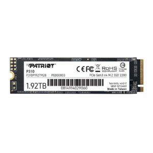 Dysk SSD Patriot P310 1.92TB M.2 2280 PCIe NVMe (2100/1800 MB/s)