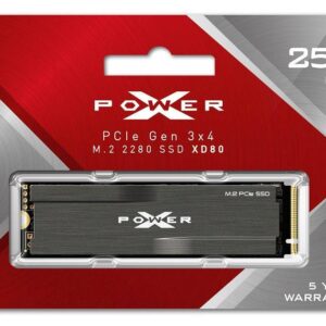 Dysk SSD Silicon Power XPOWER XD80 256GB M.2 PCIe Gen3x4 NVMe (3100/1200 MB/s) 2280