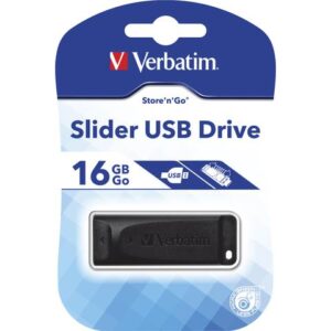 Pendrive Verbatim 16GB Slider USB 2.0