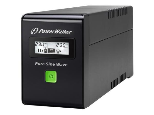 Zasilacz awaryjny UPS Power Walker Line-Interactive 600VA 2x PL 230V RJ11/45 USB LCD